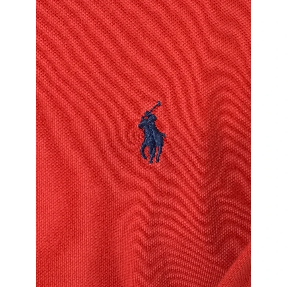 Polo Ralph Lauren Men's LT Big & Tall Red Long Sleeve Polo Cotton Pony